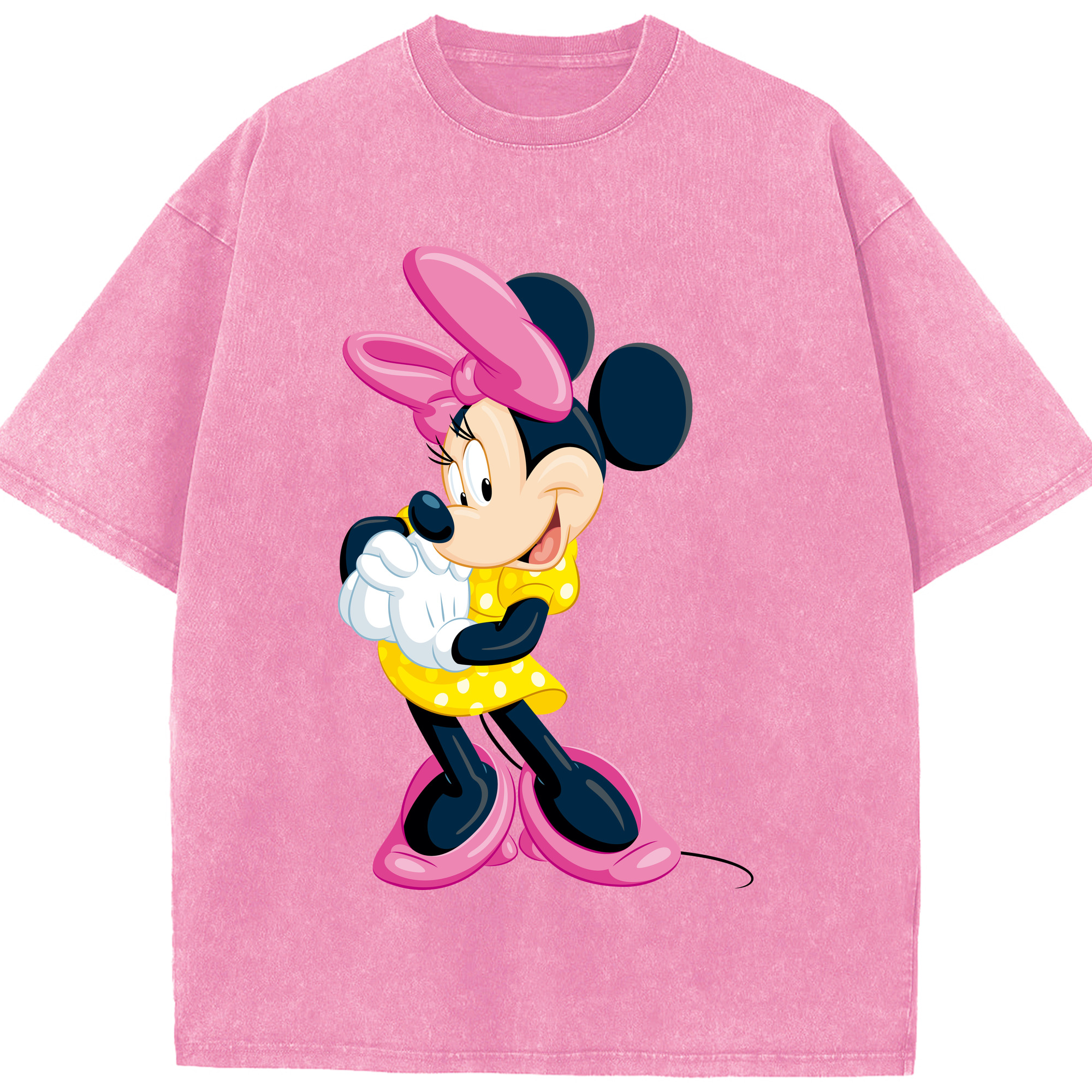 （画像用） ミッキーマウス Mickey Mouse 綿100% ヴィンテージ風 半袖Tシャツ（フロントプリント）